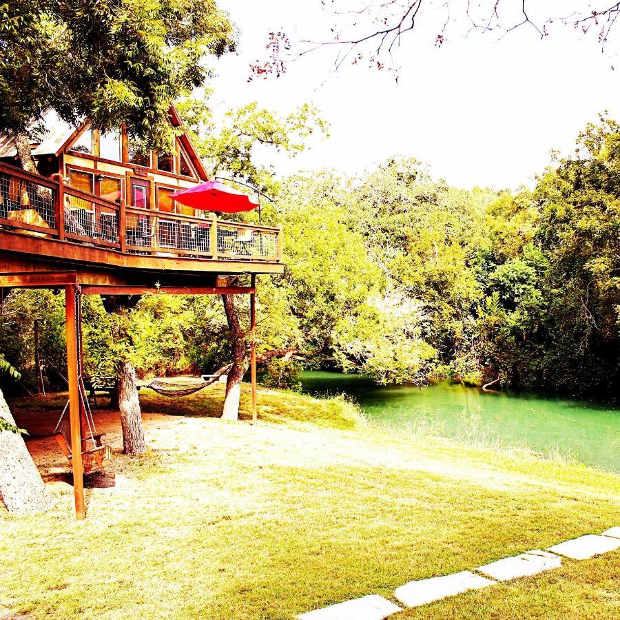 Geronimo Creek Retreat- Treehouse Cabin Laughing Water Villa Seguin Exterior foto